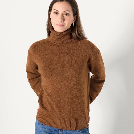 Relaxed Fit Turtleneck Sweater