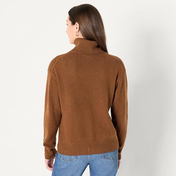 Relaxed Fit Turtleneck Sweater